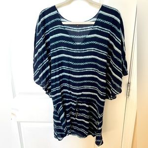 Vix brand blue beach coverup.